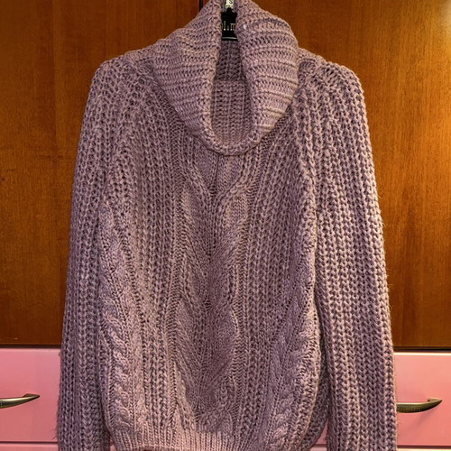 Sweater with collar purple XS used