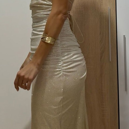 Ombre Gold Evening Dress like new, size L