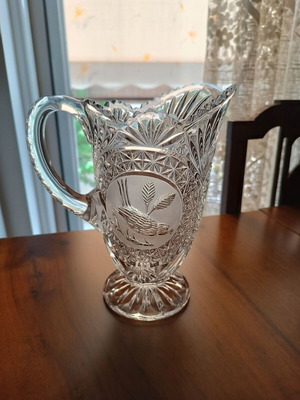 Crystal Pitcher new, height 22x19 cm