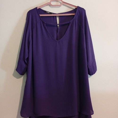 Mat blouse new, size L-XL, purple