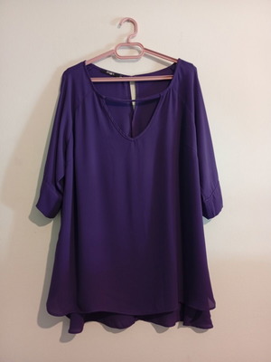 Mat blouse new, size L-XL, purple