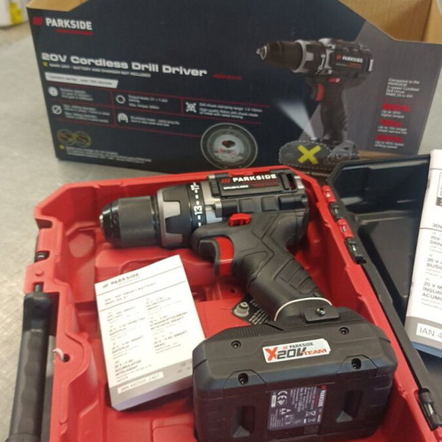Parkside PABSP 20 Li C4 drill driver new with 4A smart battery