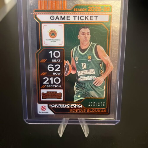 Kostas Sloukas Panini Contenders Euroleague Card new