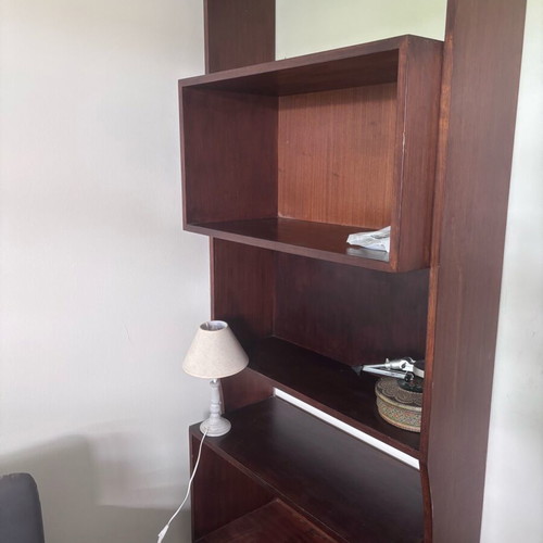 Wooden bookshelf used 78 cm x 210 cm sturdy construction