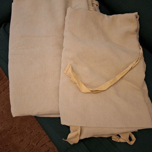 Two-seater sofa cover like new, 100% cotton, beige