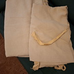 Two-seater sofa cover like new, 100% cotton, beige