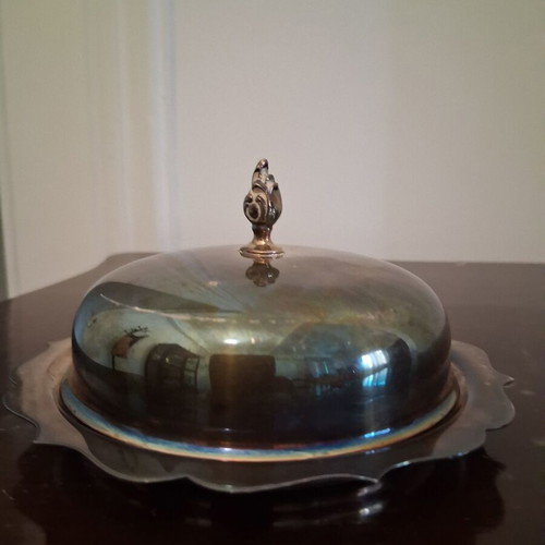 Mini dish with lid like new, diameter 12.5 cm