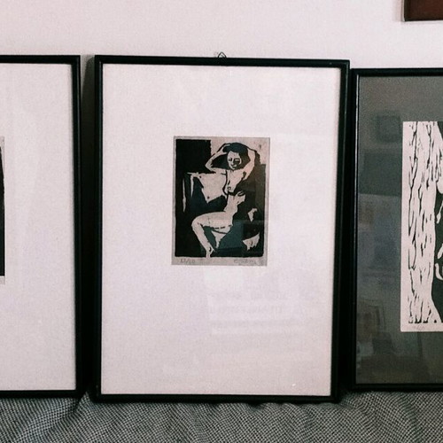 Limited Edition Triptych Prints by Eleni Michalaki, 2010, Female Nude