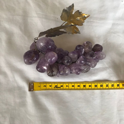 Decorative amethyst grape cluster used antique