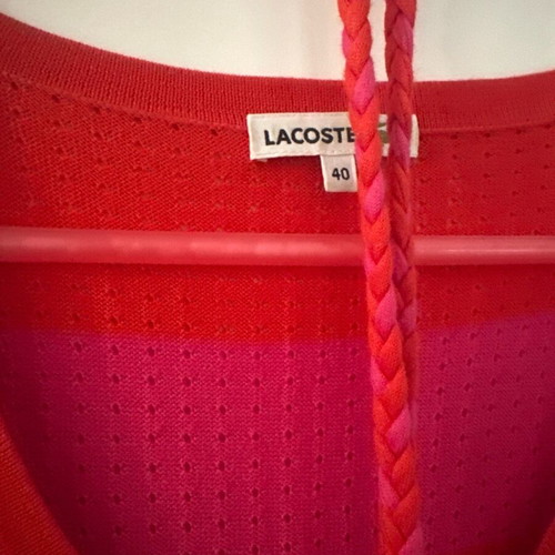 Lacoste dress like new, red with fuchsia