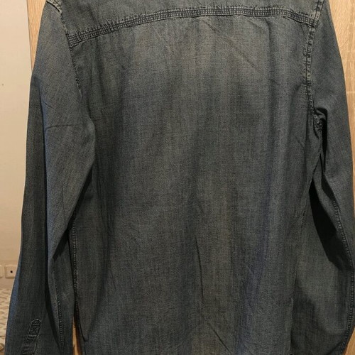 Pull & Bear denim shirt used, size Medium, blue