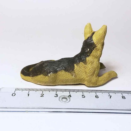 Dog plastic figure used, animal toy