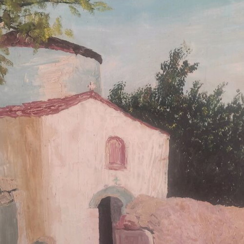 Relief painting with acrylics 66x85 cm like new