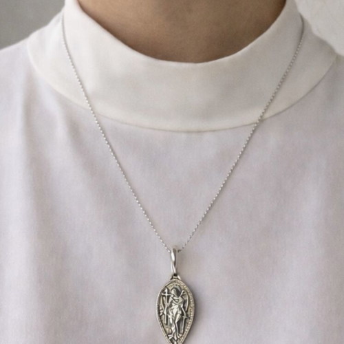 925 Sterling Silver Archangel Pendant new