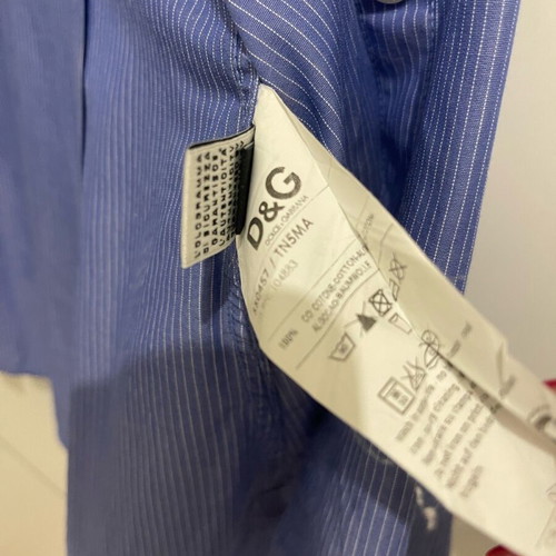Dolce & Gabbana slim fit shirt blue with white stripe like new, size S/M