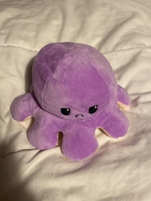 Octopus plushie pink and purple, like new