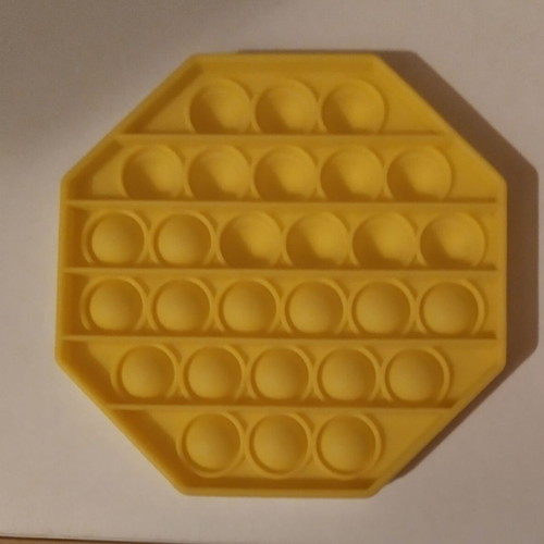 Pop it Fidget silicone yellow like new