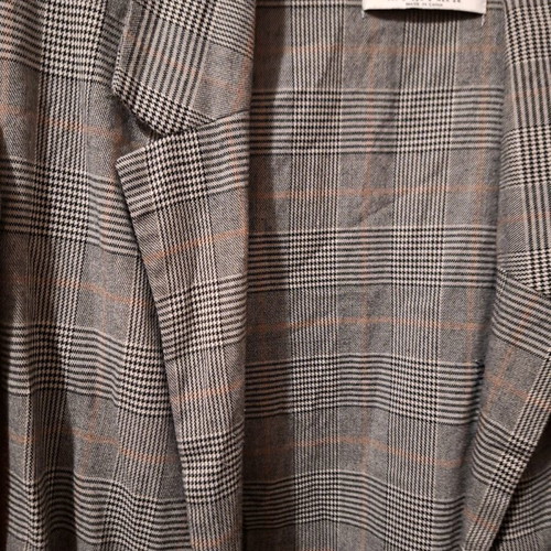 Stradivarius checked jacket like new, black and grey, size S