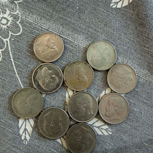 10 Coins 5 Drachmas