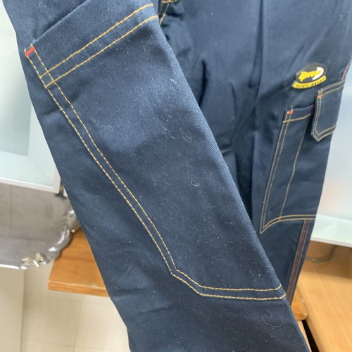 B-Wolf Safety Work Pants, Dark Blue, Size L, 100% Cotton, New
