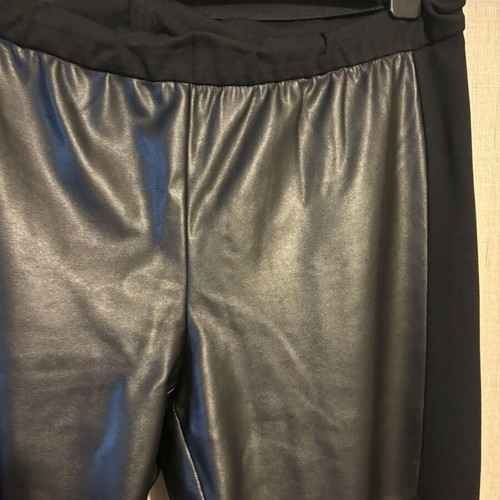 Women's leather pants like new, black, size 4XL