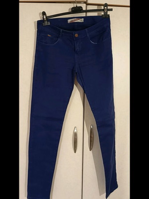 Zara blue royal jeans pants like new, size S 36 8 with pockets