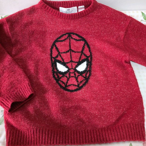 Πουλόβερ Spiderman Marvel H&M καινούργιο, κόκκινο, μέγεθος 110-116 cm