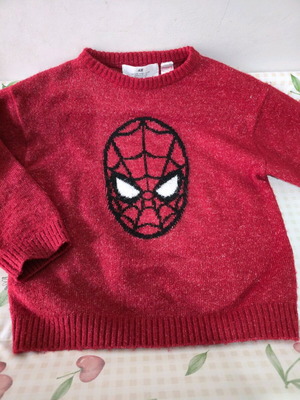 Πουλόβερ Spiderman Marvel H&M καινούργιο, κόκκινο, μέγεθος 110-116 cm