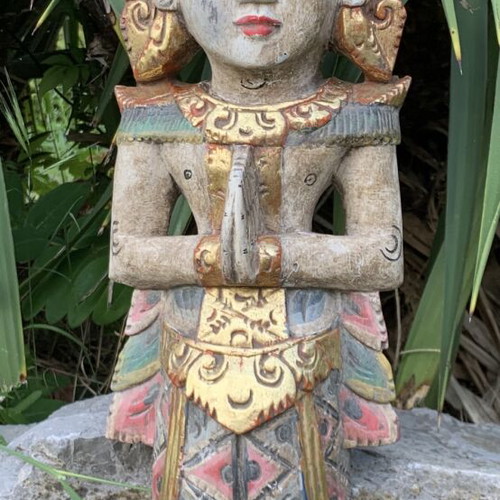 Balinese Wooden Statue of Hindu Deity Rama like new