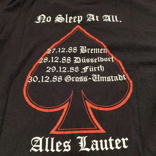 Motörhead No Sleep at All album shirt XL Fruit of the Loom