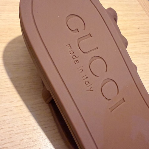 Gucci Interlocking G women's brown flat sandals, size 39