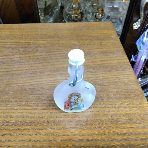 Holy Water Storage Bottle new with Virgin Mary image