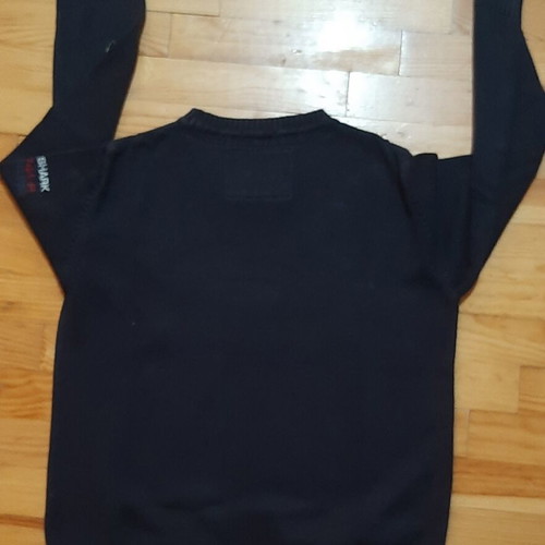 Pullover sweaters like new, pack of 2, size 128 cm, black and blue