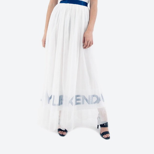 Maxi φούστα Kendall & Kylie από λευκό τούλι σαν καινούργια, μέγεθος S