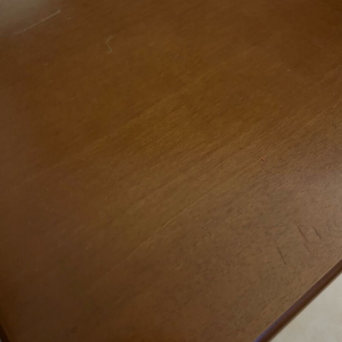 Furniture used with wheels and signs of wear