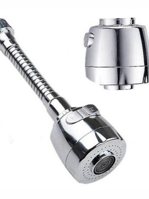 Faucet extension for sink battery 195mm new, heavy-duty stainless steel