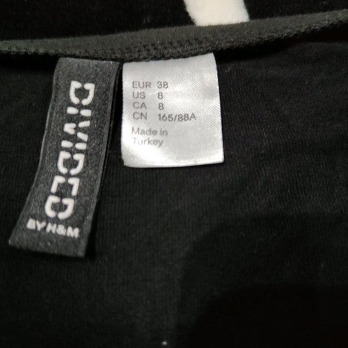 Tunic blouse used H&M size medium 38 black