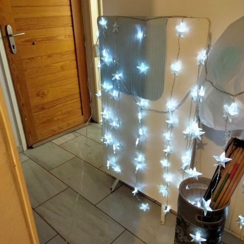Christmas Curtain LED Lights "Stars" 2.90m like new, indoor/outdoor