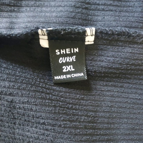 Shein Curve Black Corduroy Skirt like new, size XXL