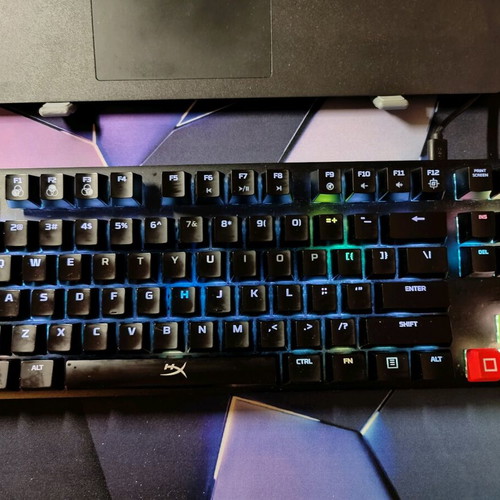 HyperX Alloy Origins Core PBT Mechanical Tenkeyless Keyboard like new with HyperX Blue switches and RGB