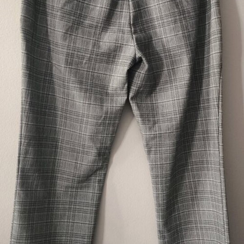 Zara checked black and white mid-length pants size XS like new