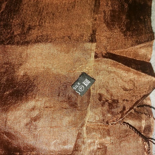 Women's scarf like new, dark brown, 180cm length and 75cm width