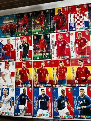 Euro 2020 Adrenalyn XL Panini μεταχειρισμένες 54 μόνες κάρτες