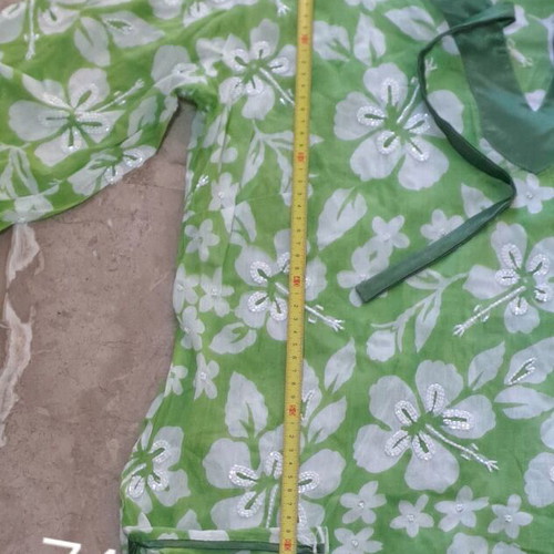 Jupe floral women's shirt like new, green, size L