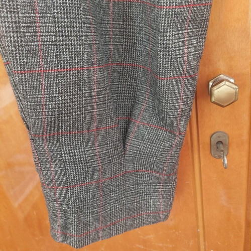 ALE checked pants like new, gray with red, size XL