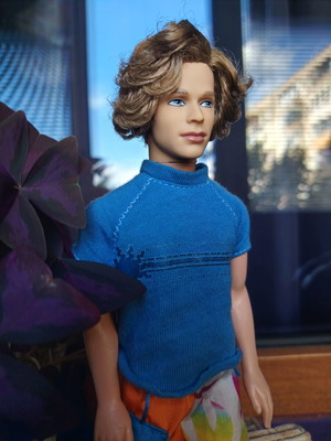 Blaine doll used, Barbie's friend 2005 beach series