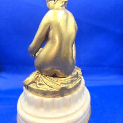 French Bronze Sculpture Falconnet 19th Century like new
