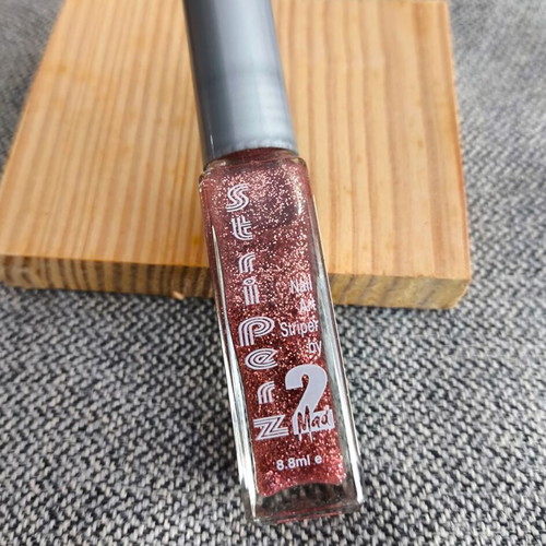 2MAD Nail Art Polish Pink Sparkle 8 ml new