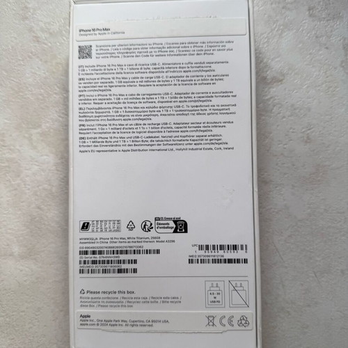 iPhone 16 Pro Max 256GB white like new