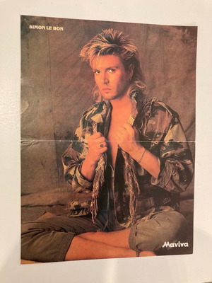 Simon Le Bon - Bruce Springsteen Αφίσα από περιοδικό Μανίνα Σε καλή κατάσταση Τιμή 5 Ευρώ